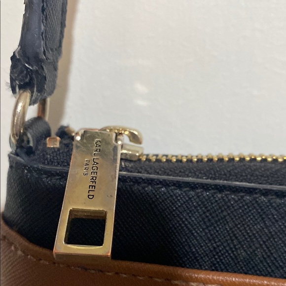 Karl Lagerfeld Brown and Black Crossbody Bag - Picture 3 of 8